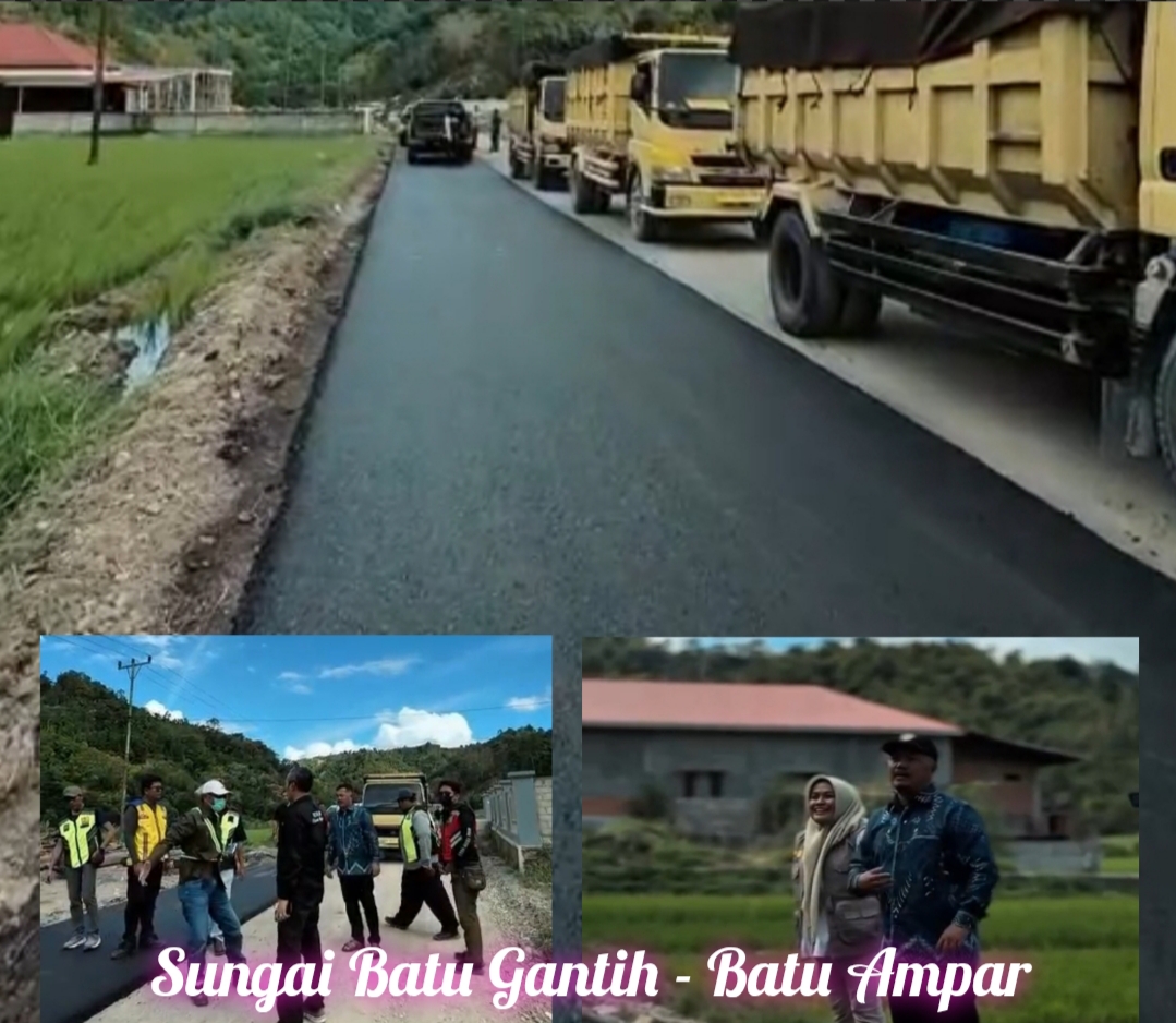 Rampung Jalan Sungai Batu Gantih – Batu Ampar 20 Tahun Masyarakat Menanti