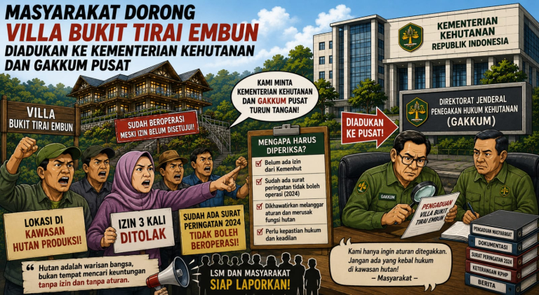 LSM Siap Ajukan Pengaduan Laporan Terkait Villa Bukit Tirai Embu