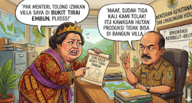 Tiga Kali Ajukan Izin ke Kementerian Kehutanan, Villa Bukit Tirai Embun Tetap Belum Disetuju