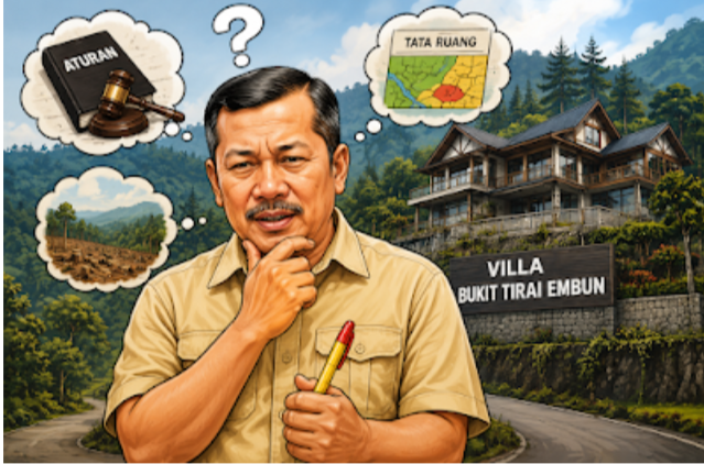Diduga Pemkab Kerinci Tutup Mata Terkait Perizinan Villa Bukit Tirai Embun di Kawasan Hutan Produksi