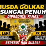 Musda Golkar Sungai Penuh Diprediksi Panas, PK Lama dan PK Baru Berebut Hak Suara